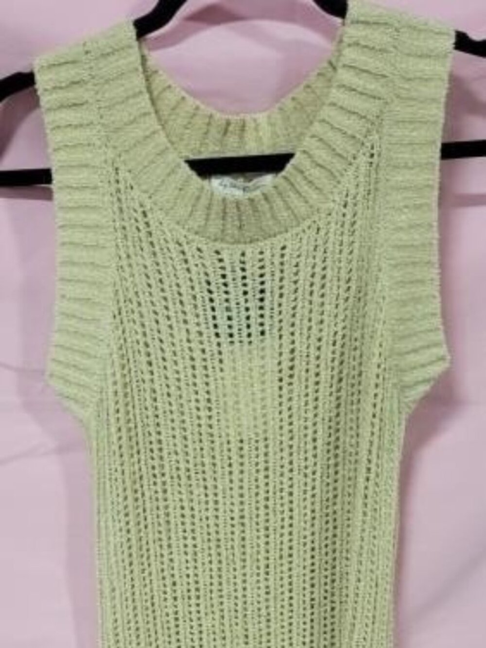 BY THE RIVER SHEER KNIT MIDI DRESS - Large